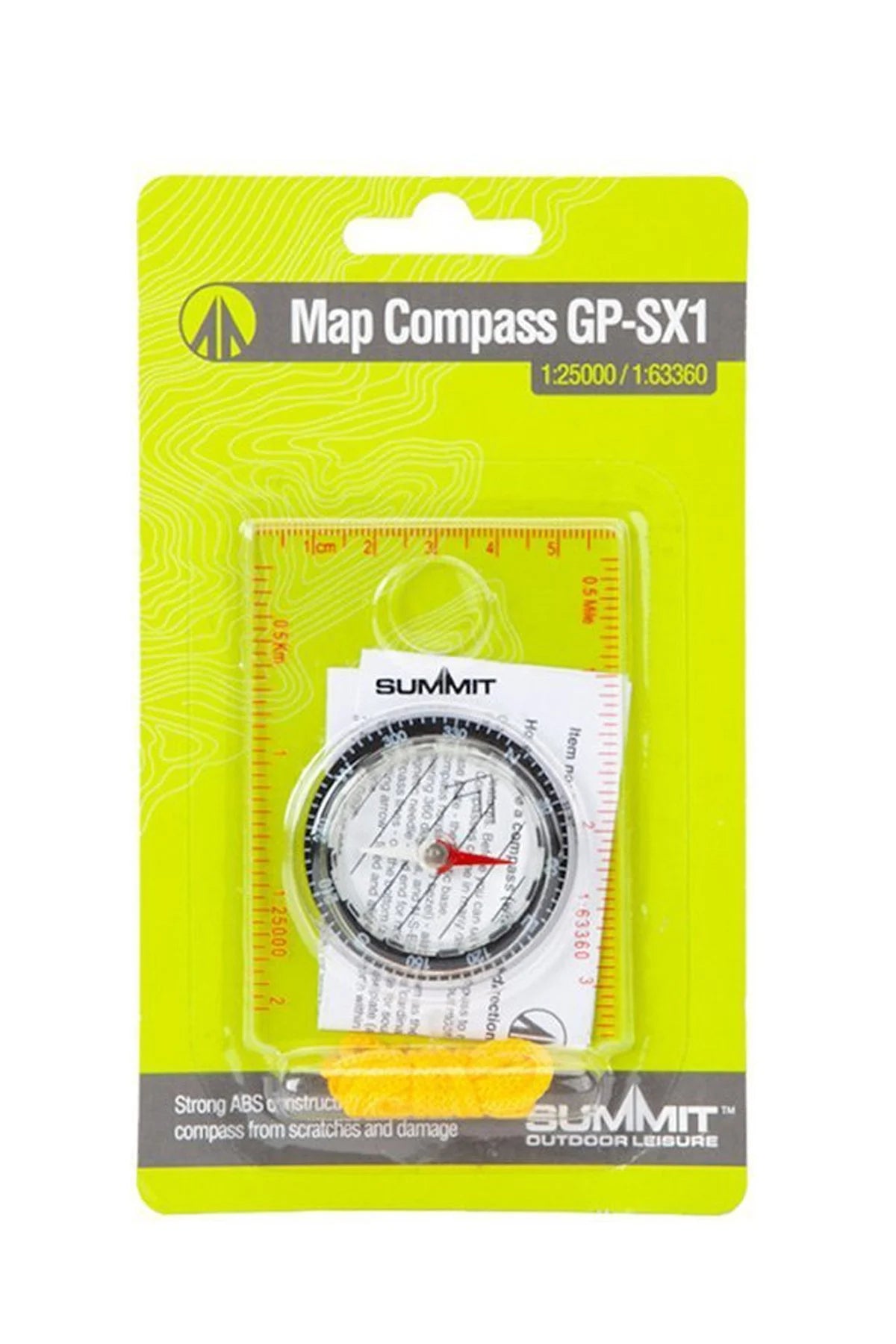 Summit Pusula Boyun Askılı Map Compass GP-SX1 Transparent